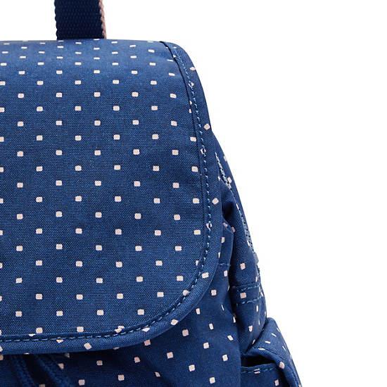 Kipling City Pack Mini Printed Backpack Rugzak Blauw | België 1193QM